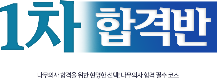 1차 필기합격반